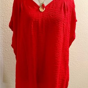 Simply Vera Vera Wang Red Blouse